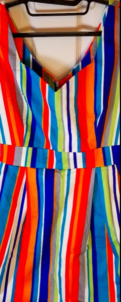 NWOT Modcloth Ixia Stripe Dress XL